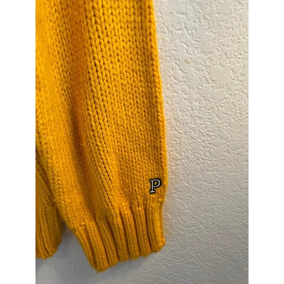 PINK Victoria's Secret Yellow Oversized Sweater Women's Size Large Crewneck Wome - Picture 6 of 7